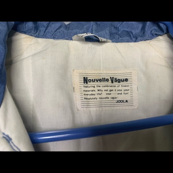 ❄️ Nouvelle Vague Joola vintage, blue puffy windbreaker jacket - Picture 3 of 12